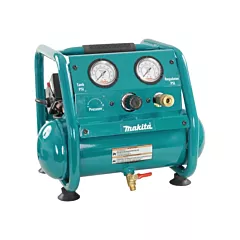 Makita Compact Air Compressor, 0.17 HP, 0.58 at 40 PSI/0.45 at 90 PSI, Electric, 120/1, 1 Gal. (1.2 US Gal) (AC001)