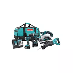 Makita LXT® 4-Tool Combo Kit, 18 V, Lithium-Ion (DLX4058M)