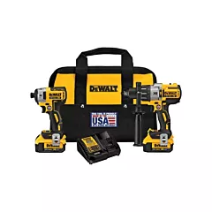 Dewalt Max XR® Brushless Premium Hammerdrill & Impact Driver Kit, 20 V, Lithium-Ion (DCK299M2)