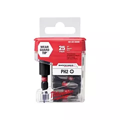 Milwaukee Shockwave™ Magnetic Bit Tip Holder with Phillips Insert Bits (48-32-5009)