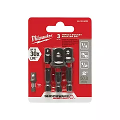 Milwaukee Shockwave™ Impact Driver Socket Adapter Set, 1/4