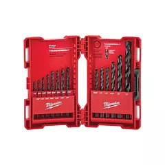 Milwaukee Thunderbolt® Jobber Drill Bit Set, 21 No. of Pieces, Alloy Steel (48-89-2801)