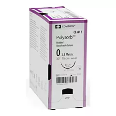 Medtronic Covidien Suture Polysorb 4-0 V-20, 26mm, 30
