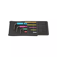 Wera Tools Hex Plus Key Set in a Pouch, 9 No. of Keys, Imperial (5022639001)