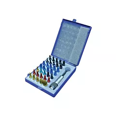 Gray Tools Color Insert Bit Set In Metal Case (88036)