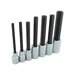Gray Tools Jeu de douilles à tête hexagonale très longues, 1/2