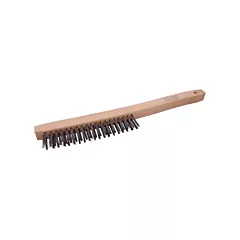 Gray Tools Long Handle Industrial-Duty Scratch Brush, 14