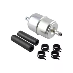 Baldwin Filters In-Line Fuel Filter with Clamps & Hoses (BF840-K1)