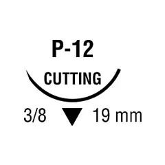Syneture Suture Polysorb, 4-0, P-12 19mm, 18