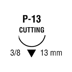 Surgipro II Suture, Polypropylene, Blue Monofilament, 4-0, P-13 13mm 18