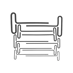 Bondhus Loop T-Handle Hex Key Set, 10 No. of Keys, Imperial (15538-BON)