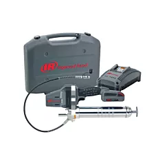 Ingersoll Rand Grease Gun Kit, 20 V, Lithium-Ion, 6250 Max. PSI, 2.6 oz/min, 14 oz. (LUB5130-K12)
