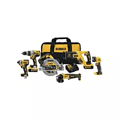Dewalt Max XR® Brushless 6-Tool Combo Kit, 20 V, Lithium-Ion (DCK695P2)