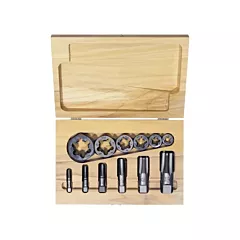 Irwin Hexagon Re-threading Tap & Die Set, 12 No. of Pieces (1920)