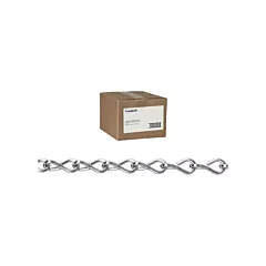 Campbell Single Steel Jack Chain, 100' (30.48 m), 43 lbs. (0.022 tons), Not Graded, #10, Low Carbon Steel (T0801024N)