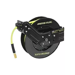 King Canada Retractable Hose Reel with Hybrid Polymer Hose, 3/8