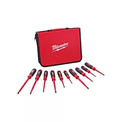 Milwaukee Insulated Screwdriver Set with EVA Foam Case, 10 Pcs. (48-22-2210)