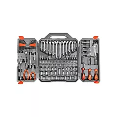 Crescent Jeu d’outils métriques/SAE de qualité professionnelle à 6 pans et à prise 3/8