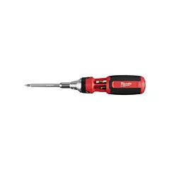 Milwaukee 9-in-1 Square Drive Ratcheting Multi-bit Driver, 9-1/10