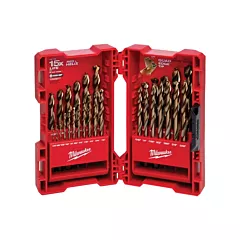 Milwaukee Red Helix™ Drill Bit Set, 29 No. of Pieces, Cobalt (48-89-2332)