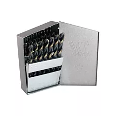 Walter Surface Technologies Jeu de forets courts T17HD à usage intensif ThunderBit(MD) Triumph(MD) avec indexe en métal, 29 Nbre de morceaux, Acier rapide (99856)