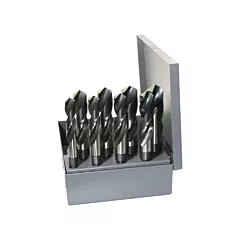 Walter Surface Technologies Drillco® S & D Flat Drill Bit Set, 8 No. of Pieces, High Speed Steel (1000F8)