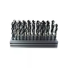 Walter Surface Technologies Drillco® S & D Flat Drill Bit Set with Stand, 32 No. of Pieces, High Speed Steel (1000F32)