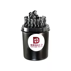 Walter Surface Technologies Drillco® Straight Jobber Length Drill Bit Set, 29 No. of Pieces, High Speed Steel (100SEW29)