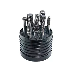 Walter Surface Technologies Drillco® Magnum SET 1 Solid Carbide Single Cut Burr Set, 8 No. of Pieces (70S001SC)