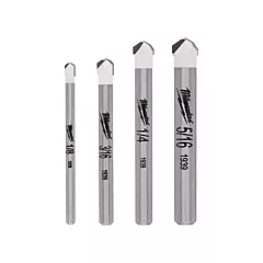 Milwaukee Natural Stone Bit Set, 4 No. of Pieces, Carbide (48-20-8998)