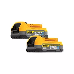 Dewalt Ensemble de batteries compactes Max* Powerstack(MC), 20 V, 1,7 A, Lithium-ion (DCBP034-2)
