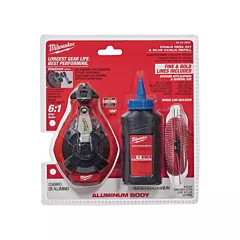 Milwaukee Chalk Reel Kit with Bonus Line, 100', Aluminum, Blue (48-22-3993)