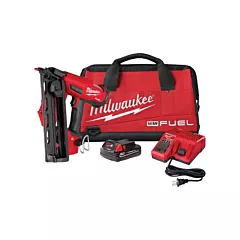 Milwaukee M18 Fuel™ 16 Gauge Angled Finish Nailer Kit, 18 V, Lithium-Ion (2841-21CT)