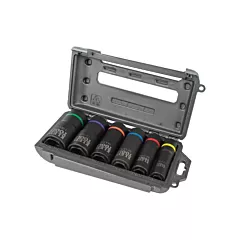 Klein Tools 2-in-1 6-Piece Socket Set, Multiple, Impact, Deep, 6 No. of Pieces (66060)
