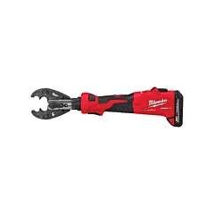 Milwaukee M18™ Force Logic™ 6T OD3 Linear Utility Crimper Kit with Snub Nose Jaw, 18 V, Lithium-Ion, Inline, 340° (2978-22O)