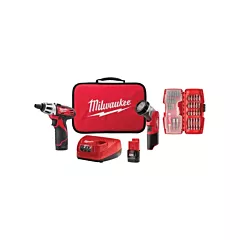 Milwaukee Screwdriver & Light Accessory Kit, 12 V, Lithium-Ion (2482-22)