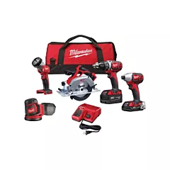 Milwaukee M18™ 5-Tool Combo Kit, 18 V, Lithium-Ion (2696-25C)