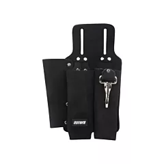 Aurora Tools Porte-outils pour monteur de ligne, Cuir, Noir, 3 Nbre de pochettes, Porte-outil multiple