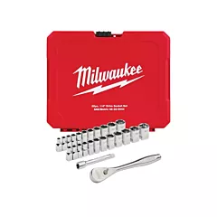 Milwaukee Metric & SAE FOUR FLAT™ Sides Ratchet & Socket Set