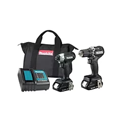 Makita LXT BL Sub-Compact 2 Tool Combo Kit, 18 V, Lithium-Ion (DLX2423BX3)
