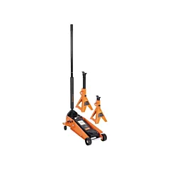 Strongarm Service Jack with 4-Ton Vehicle Stands, 5-1/8