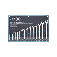 JET Long Pattern Combination Wrench Sets, 16 No. of Pieces, Imperial, Combination (700135)
