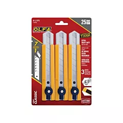 Olfa H-1 Classic Extra Heavy-Duty Utility Knife with Rubber Grip Inset, 25 mm, Plastic (1150253)