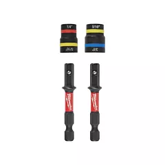 Milwaukee Shockwave Impact Duty™ Quik-Clear™ 2-in-1 Nut Driver Set, 3/8