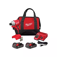 Milwaukee M18™ Compact Brushless 3-Speed Hex Impact Driver Kit, 1/4