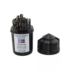 Clarkson Osborn Jeu de forets de mécanicien 2 tons 29 mcx, Acier rapide (DF15229)
