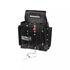 Kuny's Electrician's Tool Pouch, Black, Leather, 8 No. of Pockets (HT5421)