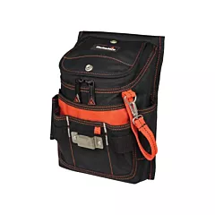 Kuny's Medium Zip-Top Utility Pouch, Ballistic Polyester, Orange/Black, Multiple Tool Holder (HT5124)
