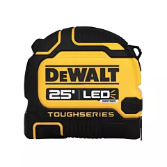 Dewalt TOUGHSERIES™ LED Lighted Tape Measure, 25' (DWHT35625S)