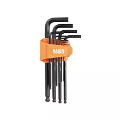 Klein Tools L-Style Long Ball-End Hex Key Set, 10 No. of Keys, Metric (BLS10M)